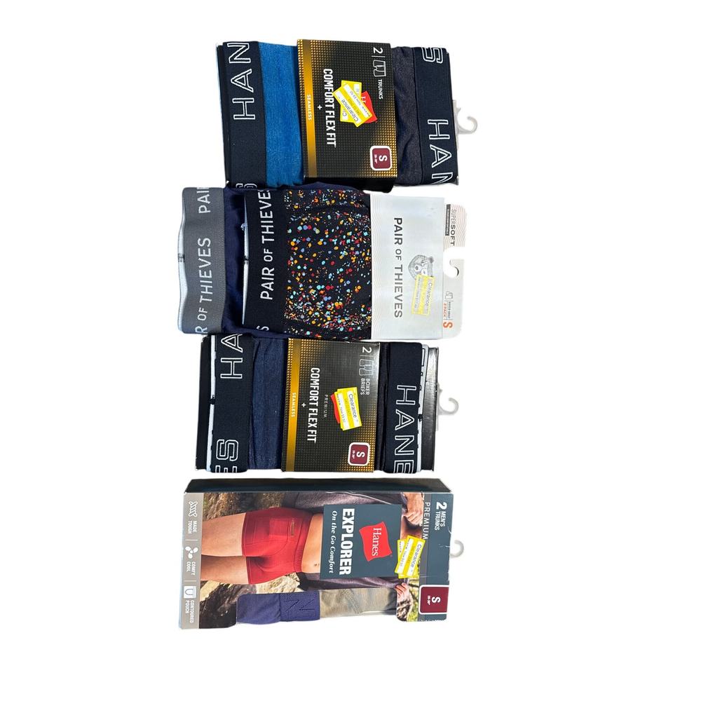 Men’s Boxer Briefs Size Small, 8 Pairs